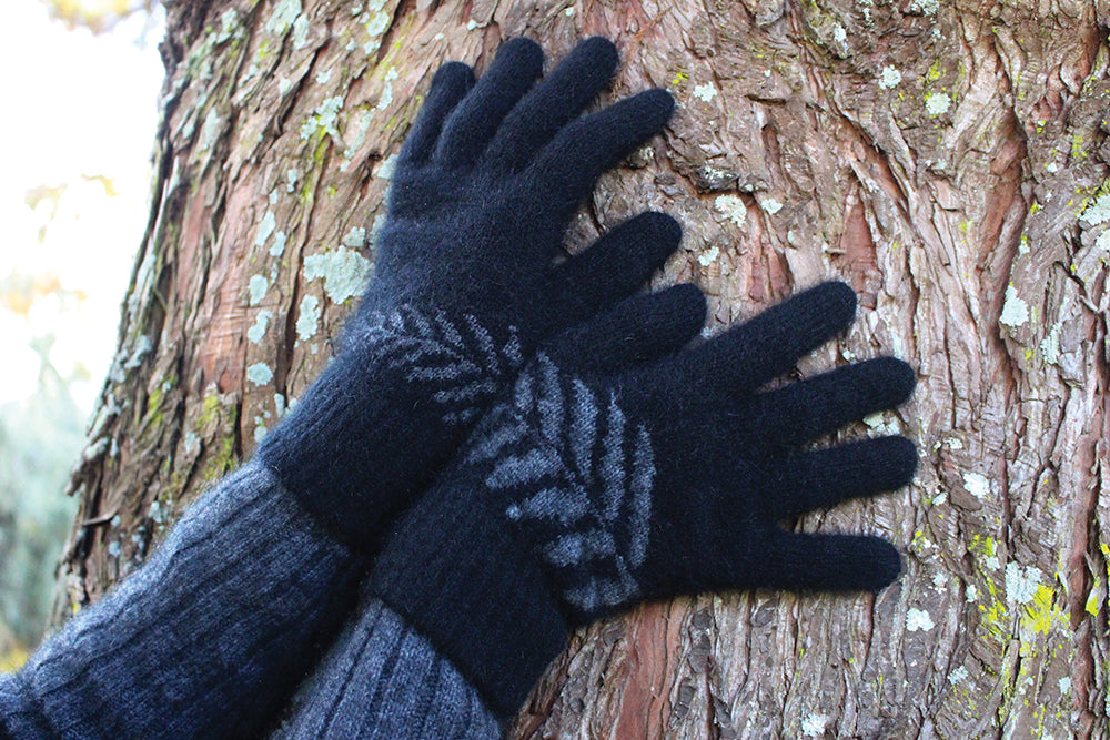 Gloves New Zealand Fern Possum Merino